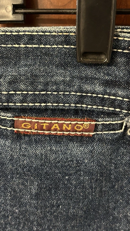 Falda vaquera de colección Gitano para mujer línea A hasta la rodilla azul oscuro índigo talla 36 Foto 4 de 4