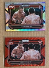 Caio Borralho Lot Of 2 2023 Prizm Rookie RC Hyper + Red Wave UFC MMA