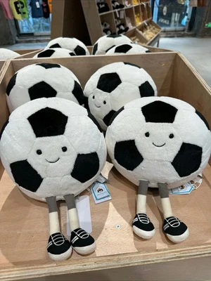 Authentic Jellycat Amuseables Football 21CM Super Plush Doll Toy Tag+Bag 1PC