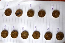11 King George VI Brass Threepence 3d, 1937-1952
