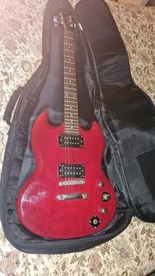 2007 Epiphone SG Special Electric Guitar, Cherry Red, Low Action, Padded Gig Bag