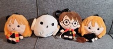 Happy Potter Plush Mystery Bag Clip Set Of 4 New Harry Hedwig Hermione W/broom