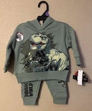Jurassic World Infant Boys Graphic Hoodie and Jogger Pants 2-Piece Set 12 months