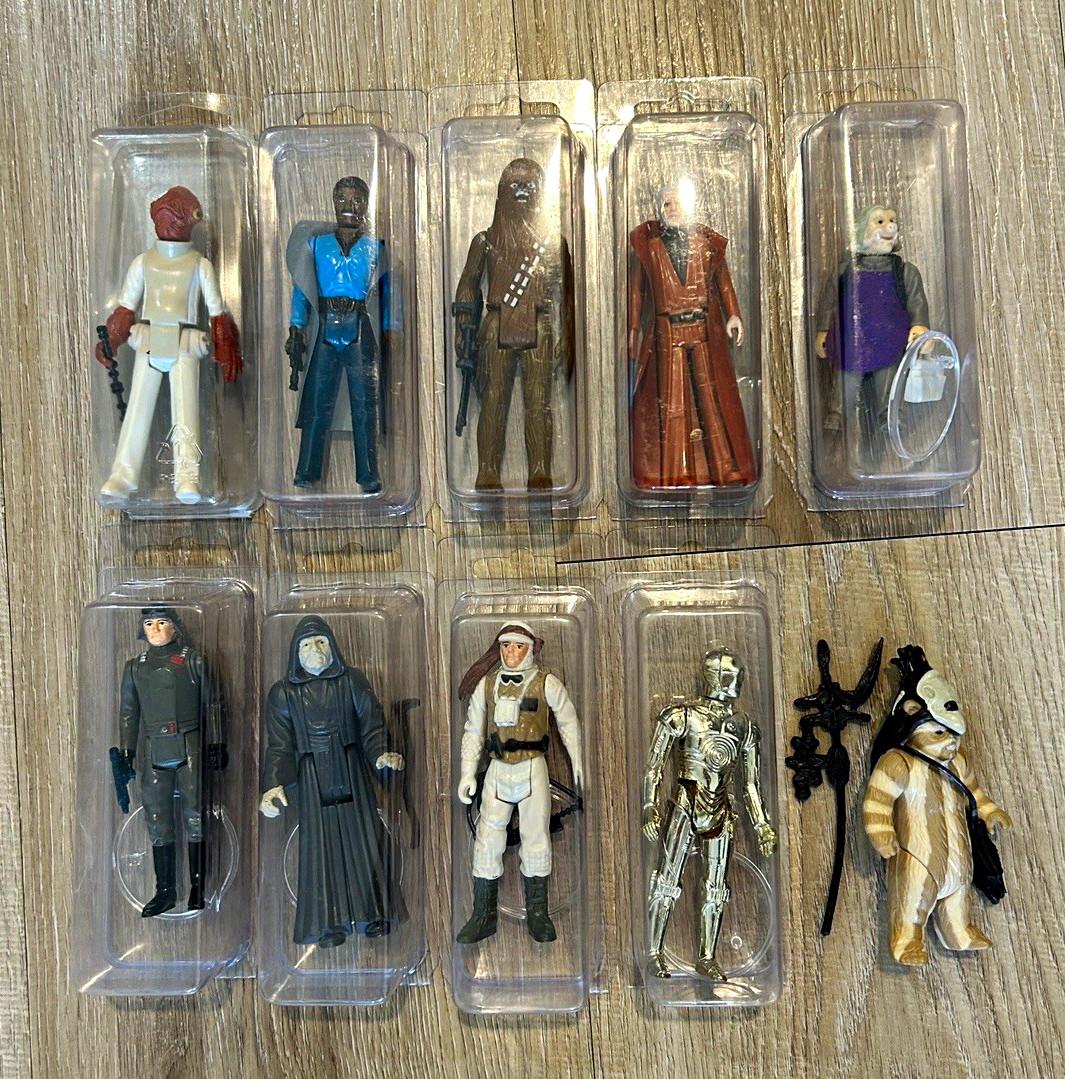 Star Wars Kenner Vintage Action Figure Lot 100% Complete - Chewbacca, Obi-Wan