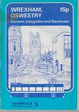 CROSVILLE BUS TIMETABLE BOOK WREXHAM JUL 1982