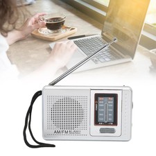 AM FM Radio Battery Operated Built In Speaker Pocket Radio For Outdoor Travel
