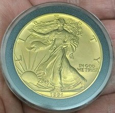 1991 Gold Plated Silver Eagle