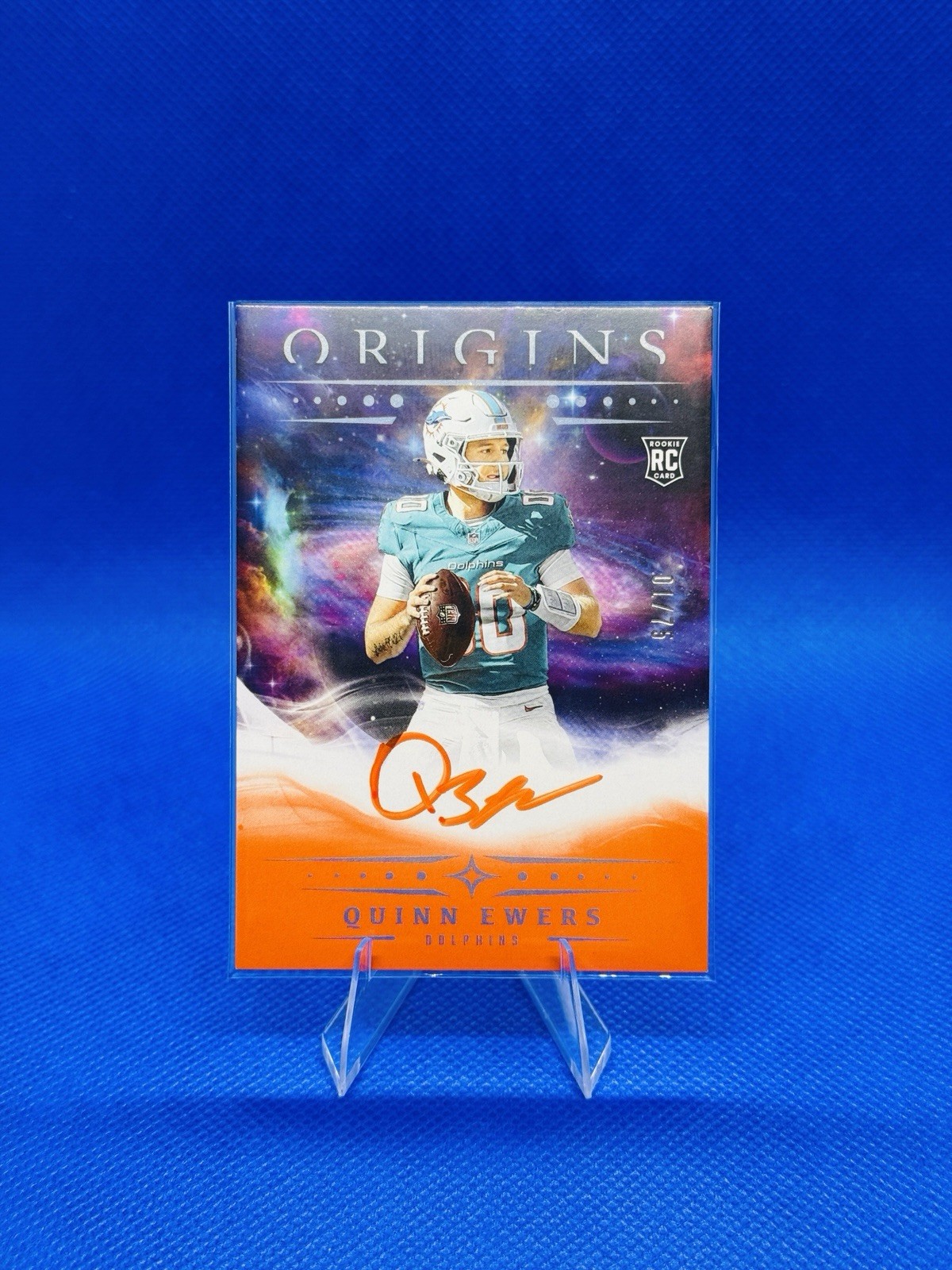 2025 Panini Origins - RC/ AUTO Quinn Ewers #RA-QEW Orange 01/75 (ORANGE INK)