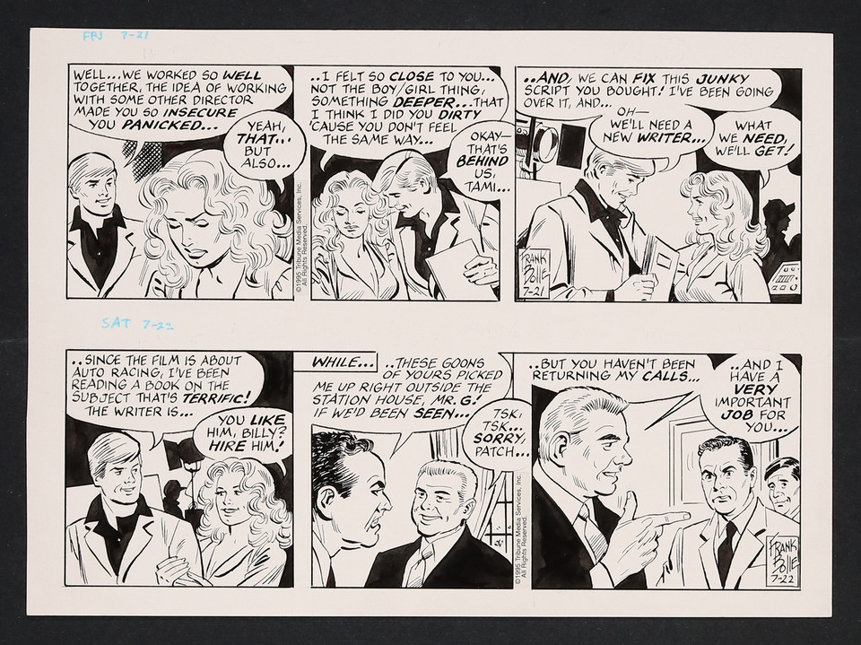 Original Art for the Winnie Winkle Comic Strip (7/21 & 7/22 1995) by Frank Bolle Comic Art