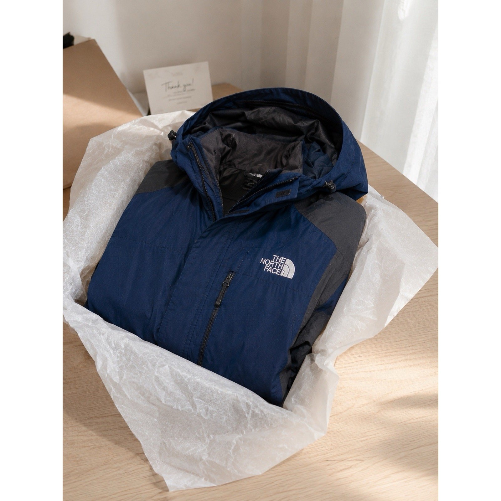The North Face Carto Triclimate Men’s Jacket Medium Navy HyVent image 7