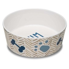 Loving Pets Dolce Moderno Dog Bowl Modern Melamine Small, Yum Chevron