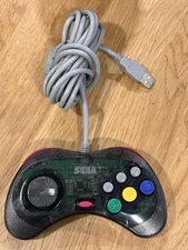 Retro-Bit Official Sega Saturn USB Controller Pad (Model 2) for Sega Genesis ...