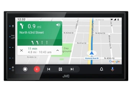 JVC KW-M56BT 2-DIN Digital Media Receiver CarPlay Android Auto Bluetooth USB - Image 3 of 4