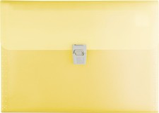 Brunnen Expander File Translucent Polypropylene 0.75 mm A4 Pack of 10 Yellow