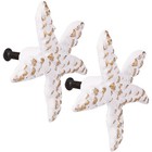 6 Pcs  Sea Star Knobs Iron Drawer Pulls Retro Mediterranean Style Handles