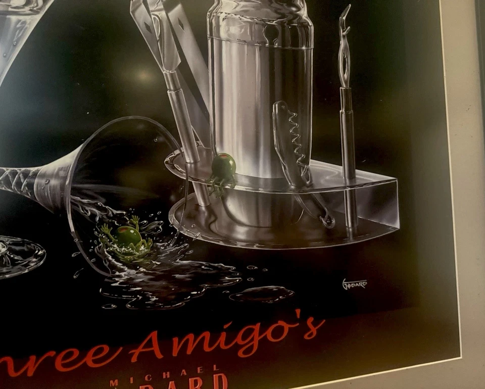 Oliva que esto está aquí! Michael Godard - Three Amigos - Edición limitada Foto 2 de 2