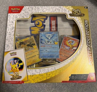 Pokemon TCG 30th Celebration Poster Collection AUTHENTIC NEW + SEALED
