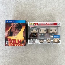 WWE 2K15 Hulkamania Edition PS4 (No Game) & Funko Vinyl New World Order 3-Pack