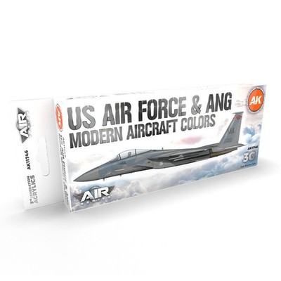 US Air Force & ANG Modern Aircraft Colors Set 3rd Gen AK Interactive - AK11746