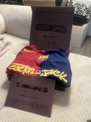 Limited Edition FC Barcelona X Travis Scott jersey / XL