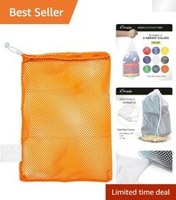 Heavy-Duty Mesh Equipment Bag with Lock - 12" x 18" Versatile Storage Solution