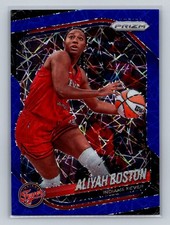 2025 Panini Prizm WNBA #75 Aliyah Boston Blue Velocity Prizms