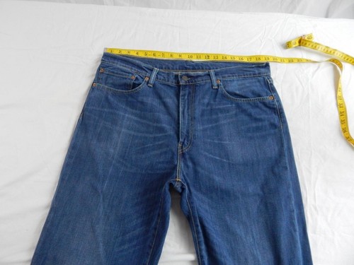Levi 751 Jeans Regular Straight Stretch Waist 38 Leg 32 W38 L32 Zip Fly (Q6056) - Picture 2 of 9