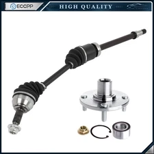 Front Right CV Axle Shaft + Wheel Hub & Bearings Kit For Ford Focus 2000-2011