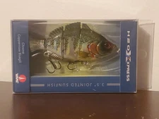 3.5" Jointed Sunfish - H2O Xpress Lure w/ VMC Hooks - Chrome Coppernose Bluegill