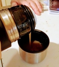 Insulated Vacuum Flask for Hot Drinks 1000 ml/ 1 Litre Travel Flask, 18/10 St...