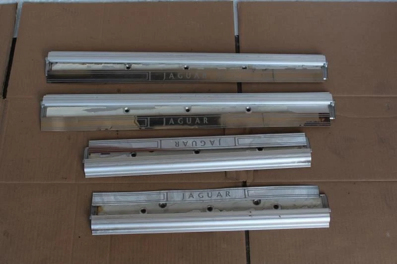 1998 1999 2000 2001 2002 2003 JAGUAR XJR XJ8 DOOR SILL SCUFF PLATES 4 PIECE - Image 2 of 4