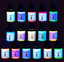 16 Color Tattoo Ink Set - Tattoo Inks Pigment Kit, 16Pcs 1/6oz 5ml/Bottle Profes