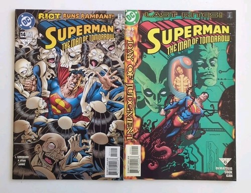 Lot Of 14 DC Superman The Man Of Tomorrow Comics #1-8 & 10-15 VF/NM - Picture 14 of 15