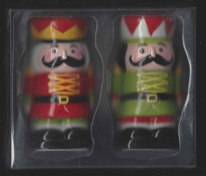 4 In Sleigh Bell Bistro Nutcracker Salt & Pepper Shakers