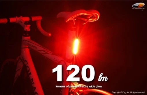 Cygolite Hotrod 120 Lumen USB Bicycle Rechargeable Tail Light Rear Safety - Image 2 of 4