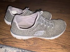 Skechers Shoes Womens 11 Slip-Ins Summits Dazzling Haze Slip On Gray SN 149937W