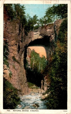 Natural Bridge, Virginia, J. P. Bell Co., Lynchburg, VA, Washington, Postcard