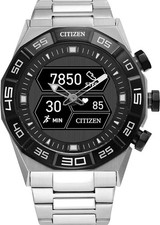 CITIZEN CZ SMART PQ2 HYBRID JX2006-52E Black Dial Silver Watch NEW SEALED