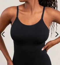 Shapermint Women's BLACK All Day Every Day Scoop Neck Cami Size XL NWT