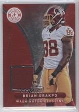 2012 Totally Certified Materials Platinum Red 254/299 Brian Orakpo #71 0q0
