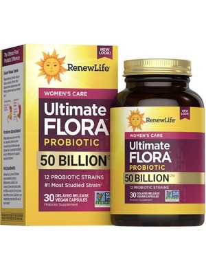 Ultimate Flora Women's Probiotic | 50 Billion CFU | 30 Capsules | by Renew Life