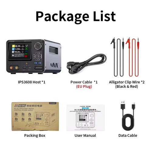 FNIRSI Adjustable CNC DC Power Supply 36V 8A Voltage Regulator PD/QC Fast Charge - Picture 21 of 21