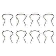 LAINLOY 8PCS Car Window Handle Crank Retainer Clip, 76980 8PCS, Silver 