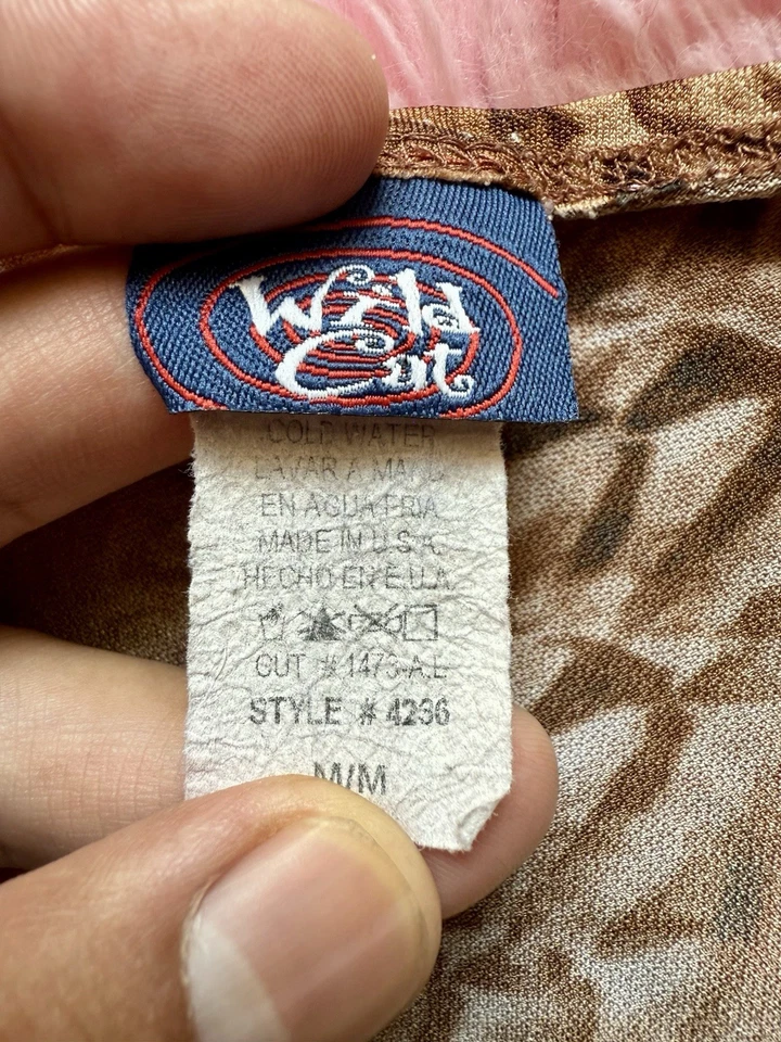 Camisa Blusa Estampado Animal Gato Salvaje Vintage Años 90 Y2k Foto 2 de 2