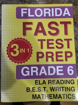 Florida FAST Test Prep Grade 6 (ELA Reading Writing Math) *NEW* 