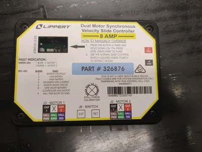 Lippert Dual Motor Synchronous Velocity Slide Controller - 8 Amp - 326876
