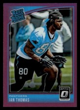 2018 Donruss Optic #190 Ian Thomas Rookie Carolina Panthers Pink