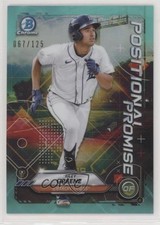 2021 Bowman Positional Promise Aqua Refractor 67/125 Riley Greene #POS-RG 7i2