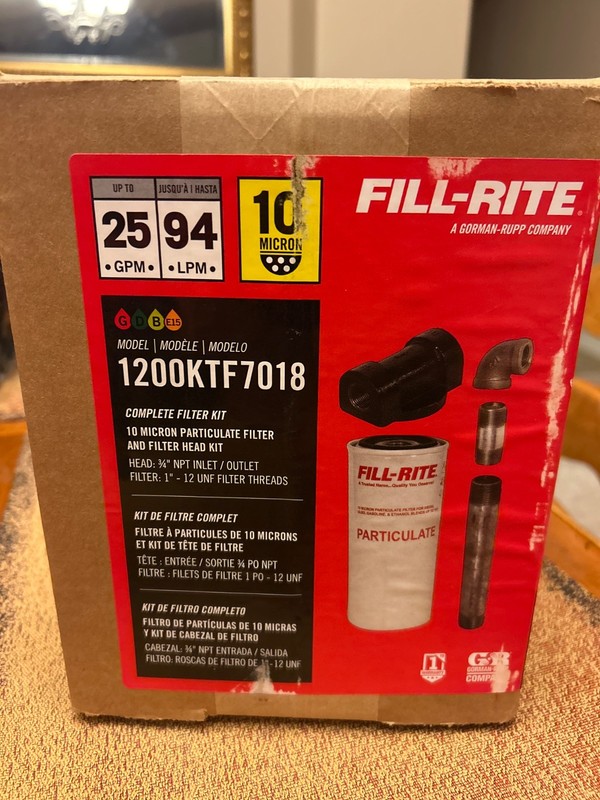 Fill-Rite 1200KTF7018 Filter Kit - 1200KTF7018TUT