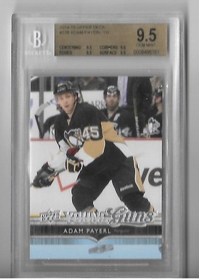 2014-15 Upper Deck #239 Adam Payerl YG RC Pittsburgh Penguins Beckett 9.5